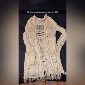 Elegant Cream Knit Cardigan